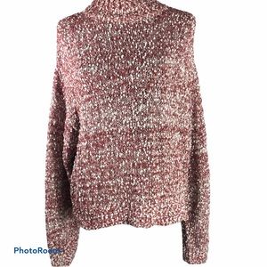Blush & Bloom Ladies Popcorn  Funnel Neck Sweater
